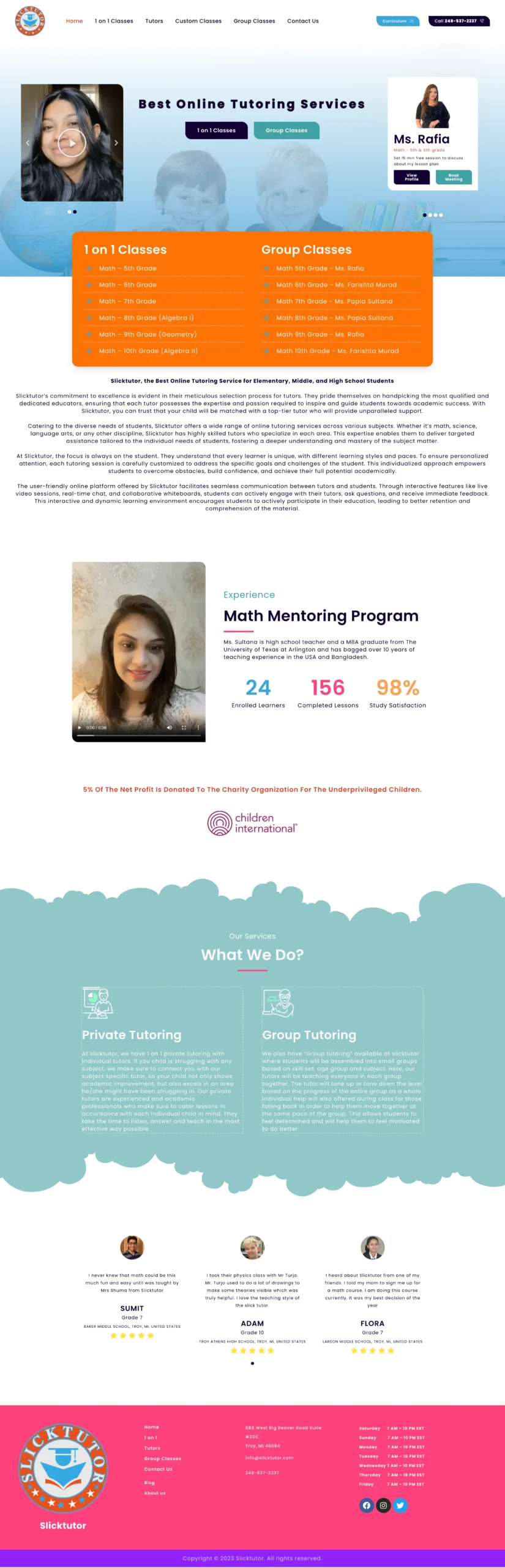 Best Online Tutor Near Me For Elementary Middle and High School Slicktutor